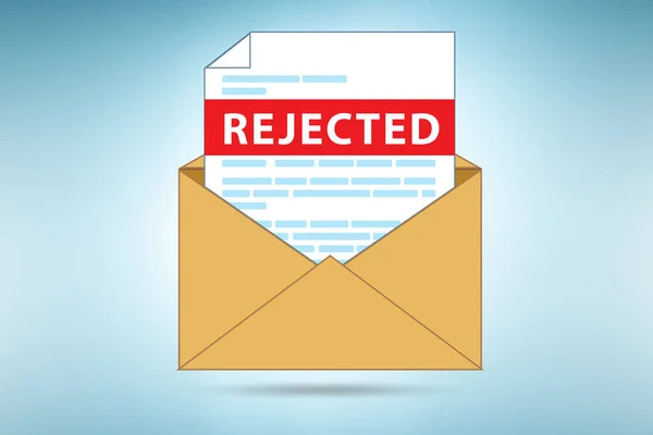 CV application rejection notice in the employment concept