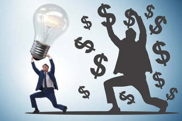 Zakenman Het Geld Maken Idee Concept — Stockfoto