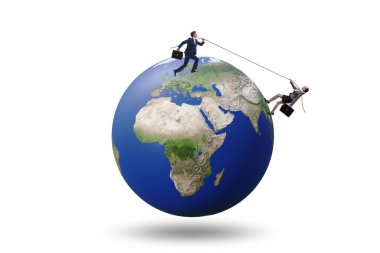 Küresel uluslararası çatışmanın gösterimi