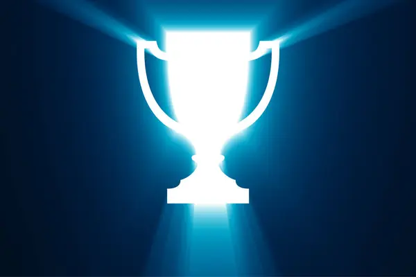 Concept Award Backlighted Cup — Stock Photo, Image