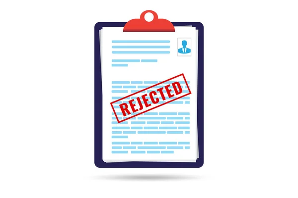 Application Rejection Notice Employment Concept — Stock Photo, Image