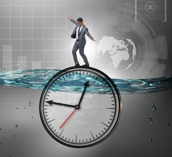 Businessman Deadline Time Management Concept — Stock Photo, Image