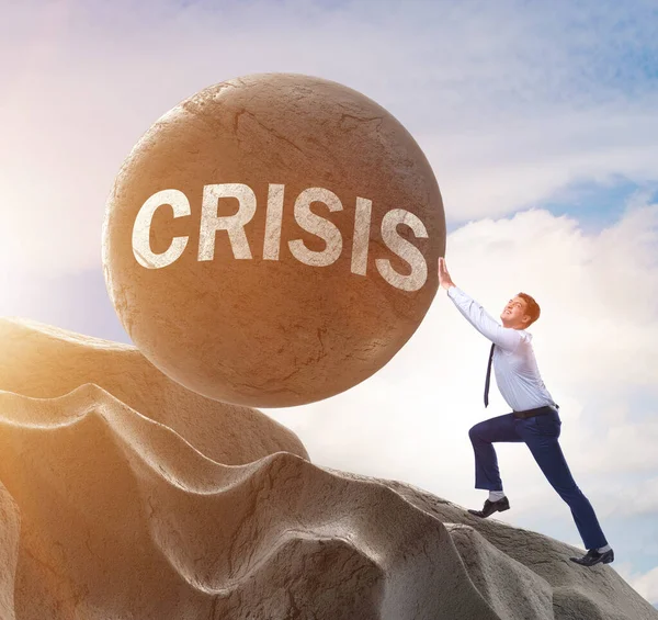Biznesowa Koncepcja Kryzysu Recesji — Zdjęcie stockowe