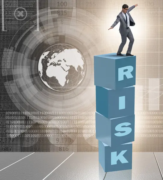 Бізнесмен Концепції Ризику Винагороди Бізнесу — стокове фото
