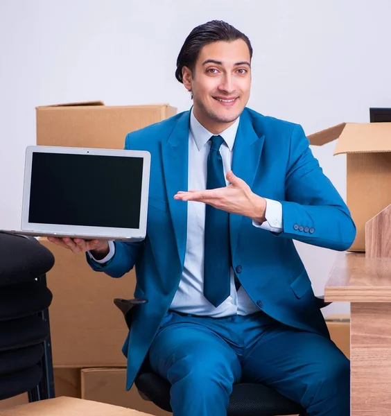 Young Handsome Businessman Being Fired His Work — Stock Photo, Image