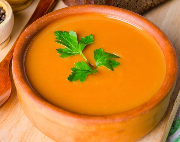 Tomato Soup Prepared Traditional Italian Style — Stock Photo, Image