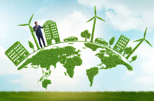 The concept of clean energy and environmental protection