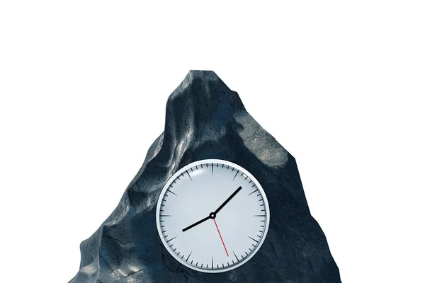 Deadline Concept Clock Mountain — Stock Photo, Image