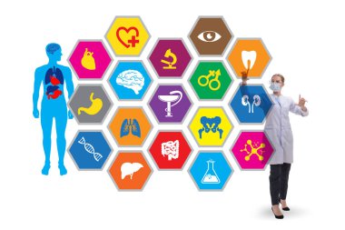 Tıbbi elementlerle teletıp konsepti