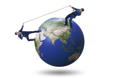 Küresel uluslararası çatışmanın gösterimi