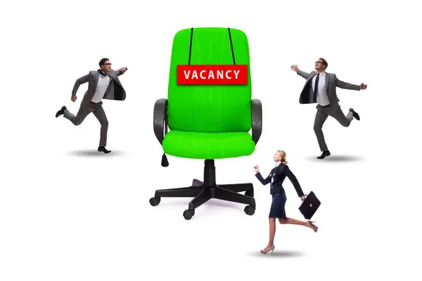 Conceito Recrutamento Com Cadeira Escritório — Fotografia de Stock