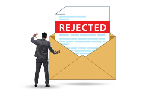 Man Receiving Rejection Notice His — Stock Photo, Image