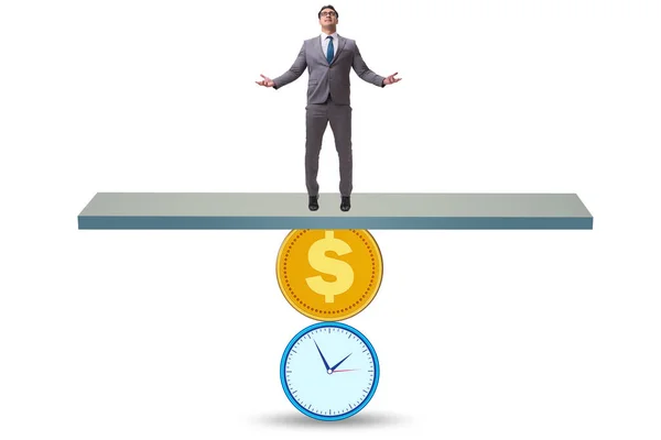 Tiempo Concepto Del Dinero Con Reloj Dólar —  Fotos de Stock