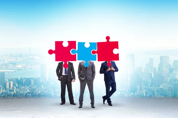 Concept Business People Jigsaw Puzzle — Stock Photo, Image