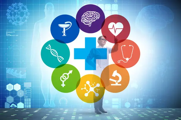 Telemedicine Concept Medical Elements — Stock Photo, Image