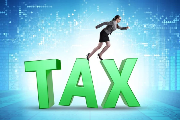 Tax Concept Large Letters — Stock Photo, Image