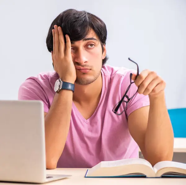 Young Male Student Sitting Class — Stock Photo, Image