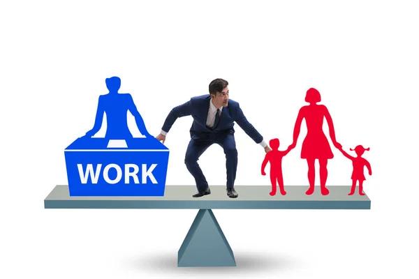 Work Home Balance Mit Den Geschäftsleuten — Stockfoto