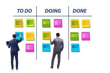 Olağanüstü görevleri olan çevik kanban yönetim kurulu