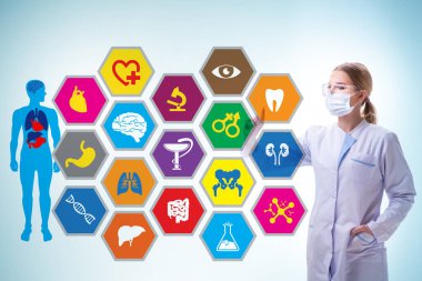 Tıbbi elementlerle teletıp konsepti