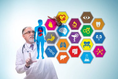 Tıbbi elementlerle teletıp konsepti