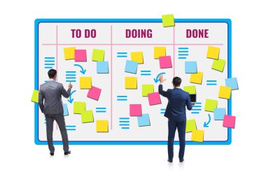 Olağanüstü görevleri olan çevik kanban yönetim kurulu