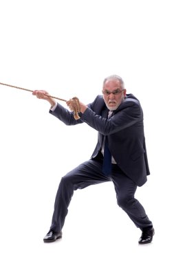 Beyaz ipli eski patron.