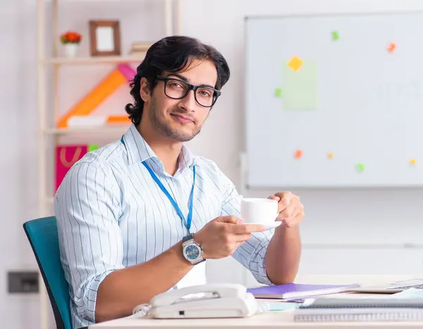 Young Handsome Male Designer Working Office — Stock Photo, Image
