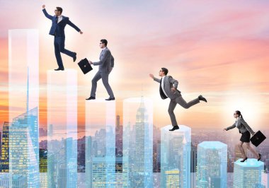 İş adamları büyüme kavramında bar çizelgelerine tırmanıyorlar