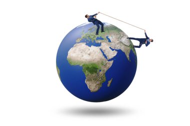 Küresel uluslararası çatışmanın gösterimi