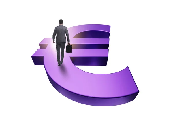 Concept Met Het Symbool Van Europese Munt — Stockfoto