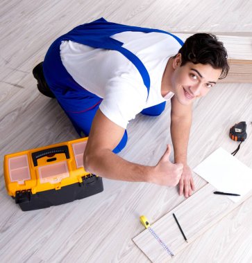 The may laying laminate flooring at home