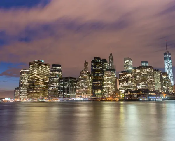 Vista Manhattan Inferiore Brooklyn — Foto Stock