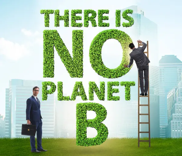 Het Ecologische Concept Geen Planeet — Stockfoto
