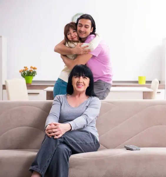 Young Family Mother Law Family Issues Concept — Stock Photo, Image