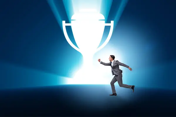 Concept of award with the business people
