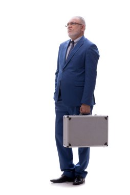 Eski erkek patronun davası beyazla izole edilmiş.