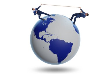 Küresel uluslararası çatışmanın gösterimi