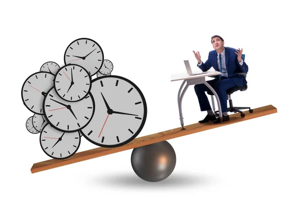 期限と時間圧力コンセプトのビジネスマン — ストック写真