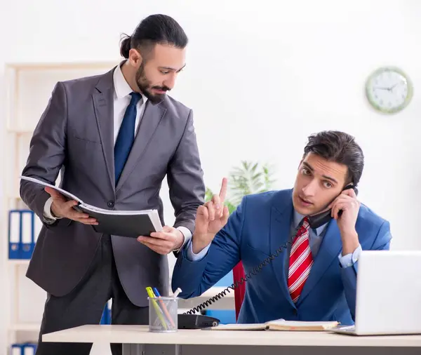 Two Male Colleagues Office — Stock Photo, Image