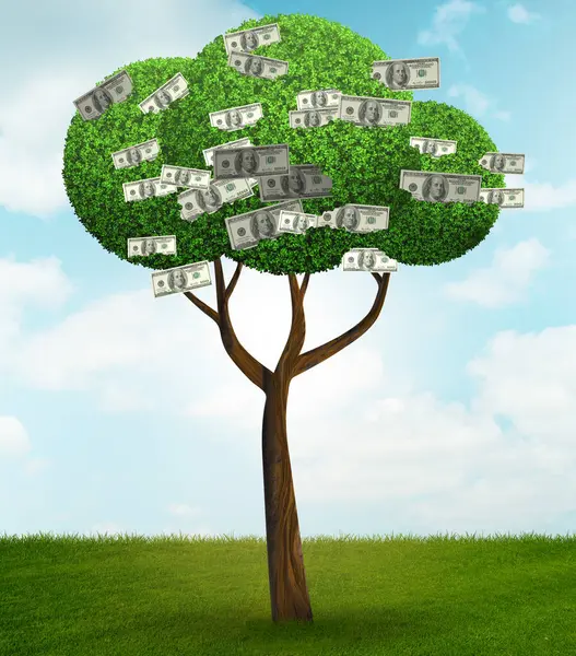 Money Tree Business Concept Rendering — Stock Photo, Image