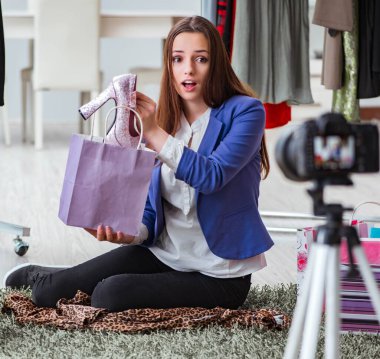 Moda blogcusu blog için kayıt videosu