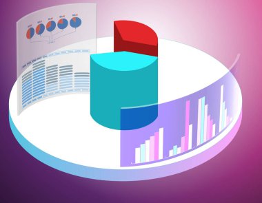 Ticaret ortamındaki çeşitli görselleştirme - 3 boyutlu biçimlendirme