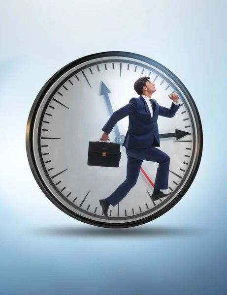 Empregado Homem Negócios Conceito Gerenciamento Tempo — Fotografia de Stock