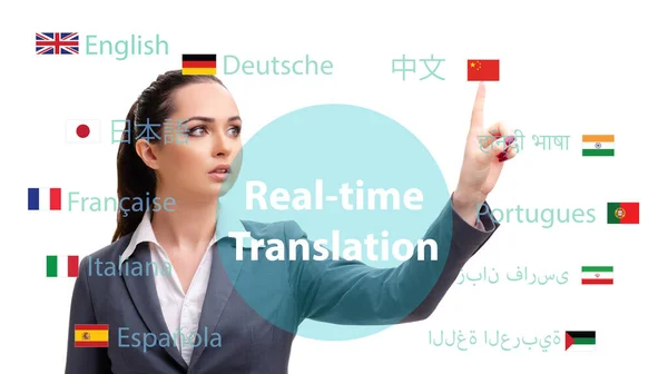 外国語からオンライン翻訳の概念 — ストック写真