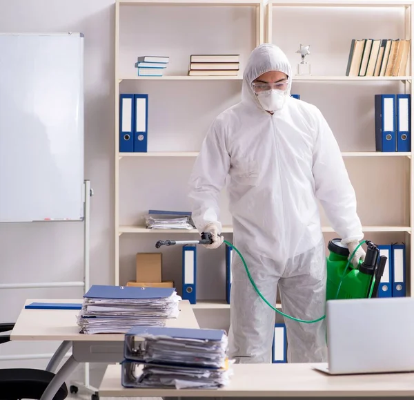 Professional Contractor Doing Pest Control Office — Stock Photo, Image