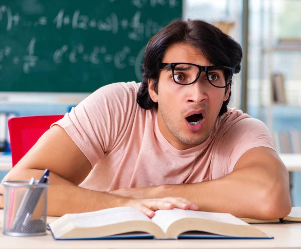 Young Male Student Classroom — Stock Photo, Image