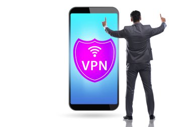 Sanal özel ağ VPN siber güvenlik kavramı
