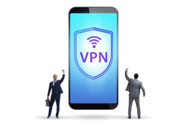 Sanal özel ağ VPN siber güvenlik kavramı