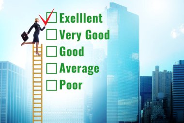 Çeşitli seçenekler ile fikir değerlendirme kavramı